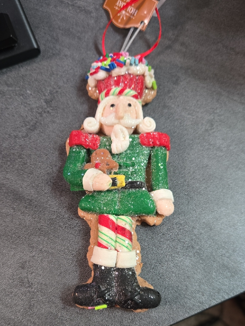 Nutcracker With Gingerbread Cookie Ornament